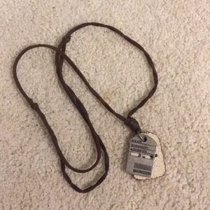 Men's dog tag, ID necklace
